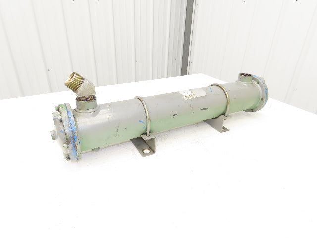 Taisei Kogyo FCI Oil Cooler Shell & Tube Heat Exchanger 2-Pass 1"x 1.25"NPT