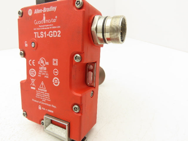 Allen Bradley TLS1-GD2 Safety Interlock Guard Locking Switch w/Key 24V AC/DC