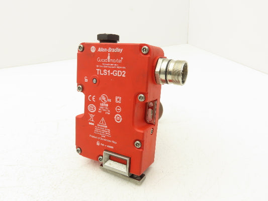 Allen Bradley TLS1-GD2 Safety Interlock Guard Locking Switch w/Key 24V AC/DC