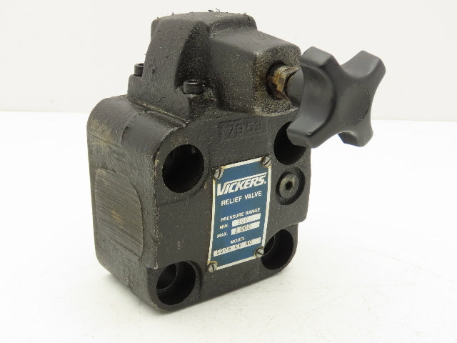 Vickers CG 06 CV 40 Hydraulic Pressure Reducing Relief Valve 500-2000psi
