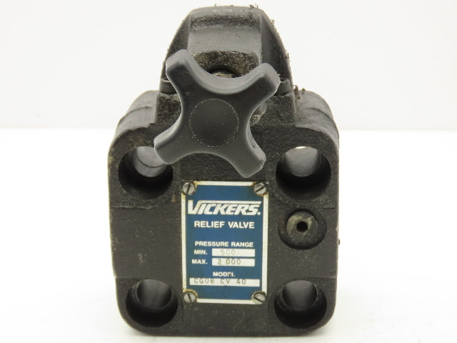 Vickers CG 06 CV 40 Hydraulic Pressure Reducing Relief Valve 500-2000psi