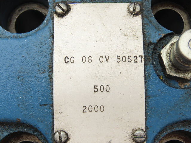 Vickers CG 06 CV 50 S27 Hydraulic Pressure Reducing Relief Valve 500-2000psi