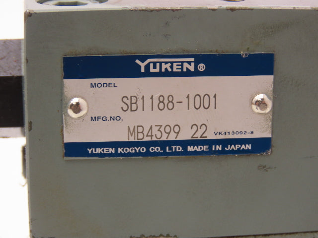 Yuken EDG-01V-C-PNT08-5188 Proportional Solenoid Relief Valve EBG-03-C-5120