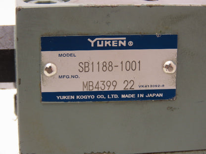 Yuken EDG-01V-C-PNT08-5188 Proportional Solenoid Relief Valve EBG-03-C-5120