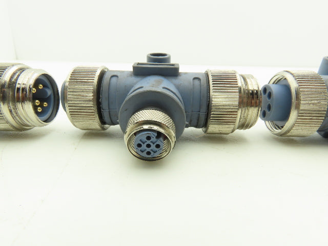 Turck RSM FKM RKM 57 DeviceNet T-Splitter 7/8" Minifast M12 Eurofast Lot of 4