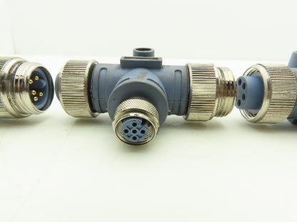 Turck RSM FKM RKM 57 DeviceNet T-Splitter 7/8" Minifast M12 Eurofast Lot of 4