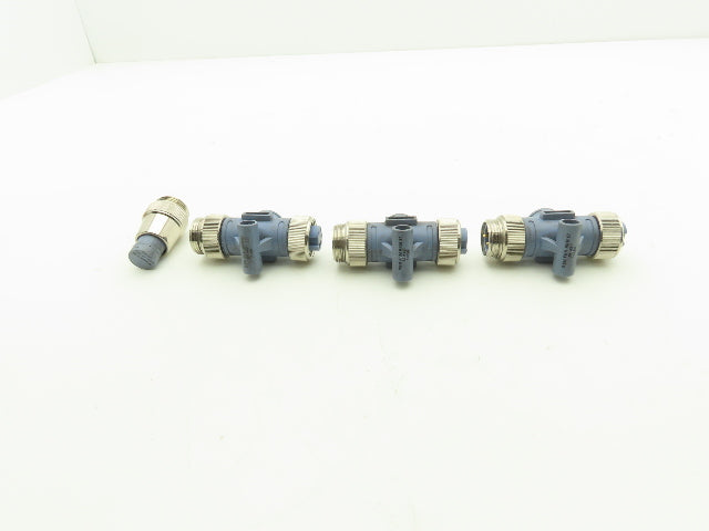 Turck RSM FKM RKM 57 DeviceNet T-Splitter w/Terminator Mixed Lot of 4