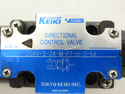 Tokyo Tokimec DG4V-3-2A-M-P7-H-7-54 Directional Control Solenoid Valve 24VDC