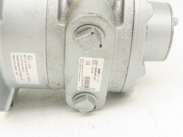 Gast 6AM-NRV-251 Rotary Vane Pneumatic Air Motor 4Hp 3000RPM 62 in-lb 100psi