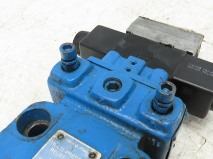 Vickers CG 10 CEC DG8C 10 S11 Hydraulic Relief Valve 500-2000psi 120V Solenoid