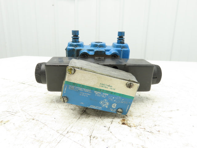 Vickers CG 10 CEC DG8C 10 S11 Hydraulic Relief Valve 500-2000psi 120V Solenoid