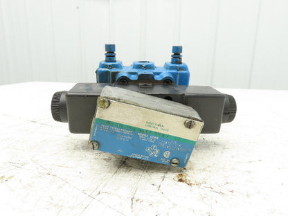 Vickers CG 10 CEC DG8C 10 S11 Hydraulic Relief Valve 500-2000psi 120V Solenoid