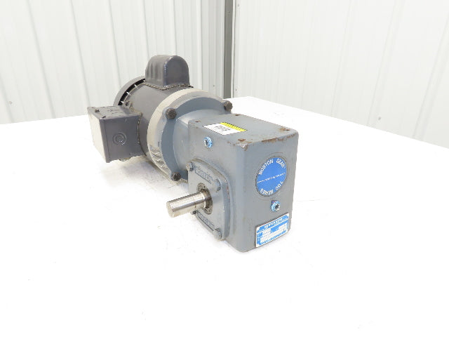 US Motors T34C2JCR Gearmotor .75Hp 115/230V 1PH 60:1 Reducer 29rpm F718-60-B5-6