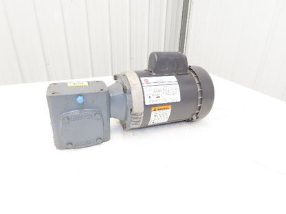 US Motors T34C2JCR Gearmotor .75Hp 115/230V 1PH 60:1 Reducer 29rpm F718-60-B5-6