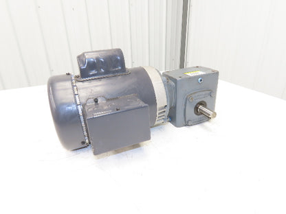US Motors T34C2JCR Gearmotor .75Hp 115/230V 1PH 60:1 Reducer 29rpm F718-60-B5-6
