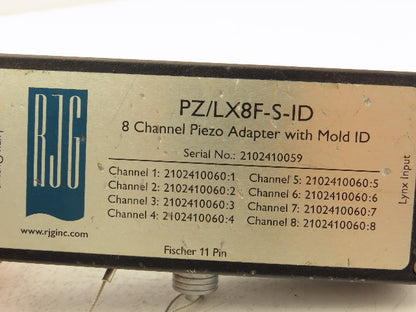 RJG PZ/LX8F-S-ID Vacuum Gauge Transducer Piezo Module 8 Channel w/Mold ID