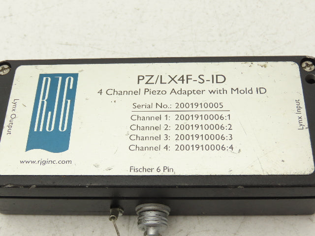 RJG PZ/LX4F-S-ID Vacuum Gauge Transducer Piezo Module 4 Channel w/Mold ID