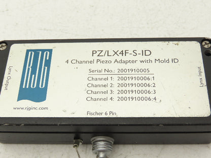 RJG PZ/LX4F-S-ID Vacuum Gauge Transducer Piezo Module 4 Channel w/Mold ID