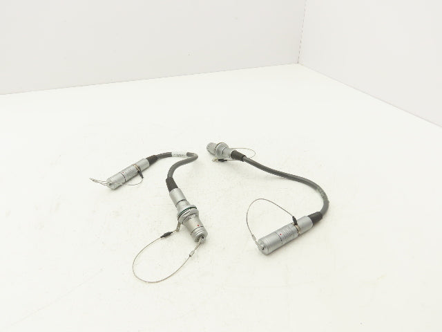 Fischer A10-000-3451A Connector Cable 10-Pin Male Female Plug 12"L  Lot of 2