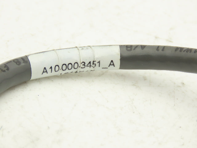 Fischer A10-000-3451A Connector Cable 10-Pin Male Female Plug 12"L  Lot of 2