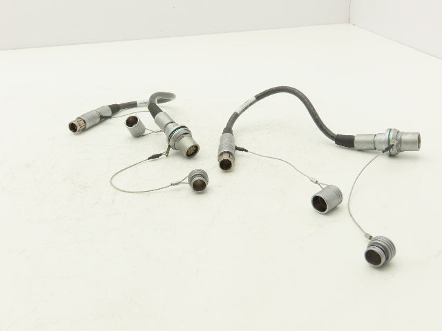 Fischer A10-000-3451A Connector Cable 10-Pin Male Female Plug 12"L  Lot of 2