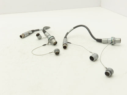 Fischer A10-000-3451A Connector Cable 10-Pin Male Female Plug 12"L  Lot of 2