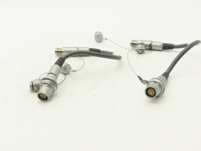 Fischer A10-000-3451A Connector Cable 10-Pin Male Female Plug 12"L  Lot of 2