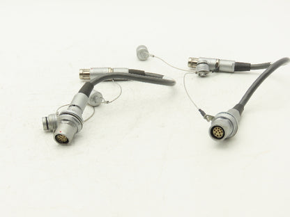 Fischer A10-000-3451A Connector Cable 10-Pin Male Female Plug 12"L  Lot of 2