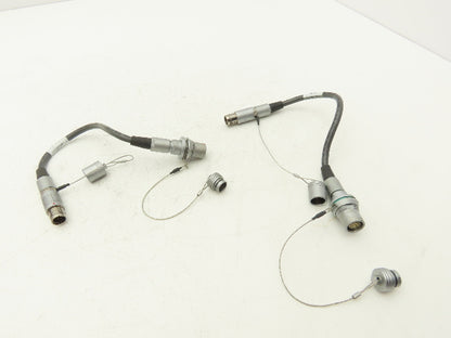 Fischer A10-000-3451A Connector Cable 10-Pin Male Female Plug 12"L  Lot of 2