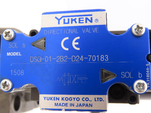 Yuken EDG-01V-B-PNT22-5198 Proportional Solenoid Relief Valve EBG-06-C-T-5129
