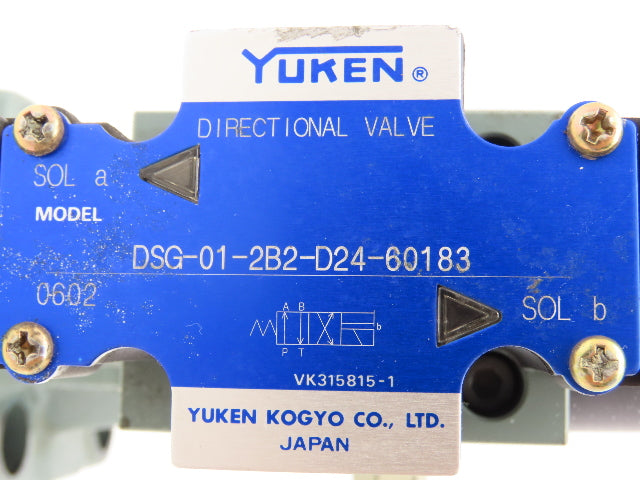 Yuken EDG-01V-B-PNT22-5198 Proportional Solenoid Relief Valve EBG-06-C-T-5129