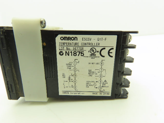 Omron E5CSV-Q1T-F Temperature Controller 100/240VAC 5VA