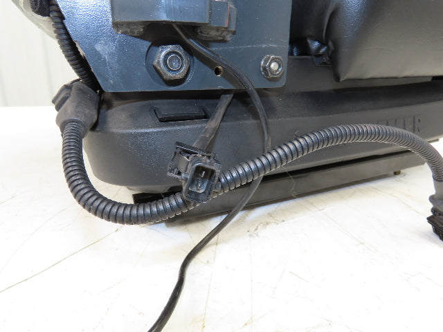 Grammer Forklift Seat Black Vinyl Adjustable Removed From Linde 1114891