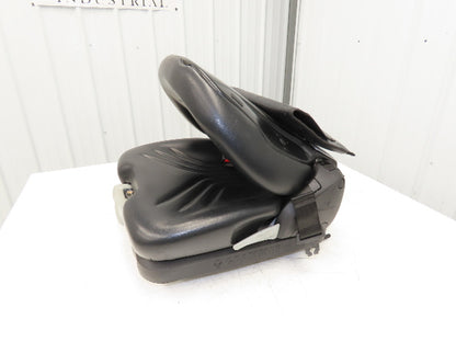 Grammer Forklift Seat Black Vinyl Adjustable Removed From Linde 1114891