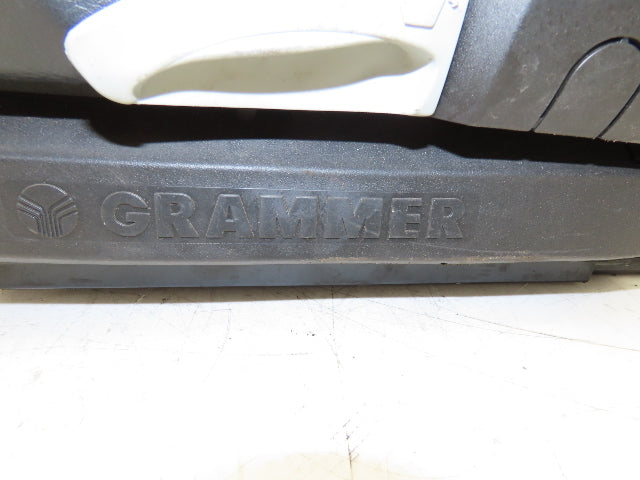 Grammer Forklift Seat Black Vinyl Adjustable Removed From Linde 1114891