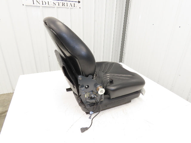 Grammer Forklift Seat Black Vinyl Adjustable Removed From Linde 1114891