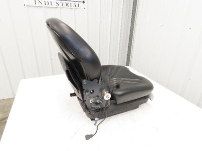 Grammer Forklift Seat Black Vinyl Adjustable Removed From Linde 1114891
