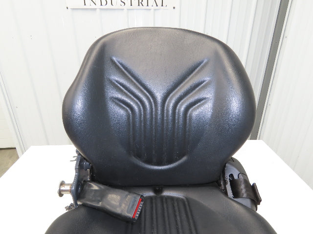 Grammer Forklift Seat Black Vinyl Adjustable Removed From Linde 1114891