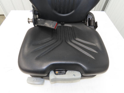 Grammer Forklift Seat Black Vinyl Adjustable Removed From Linde 1114891