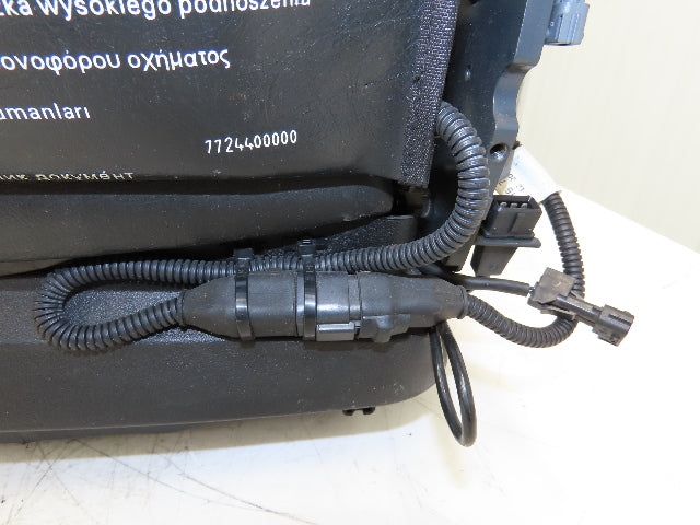 Grammer Forklift Seat Black Vinyl Adjustable Removed From Linde 1114891