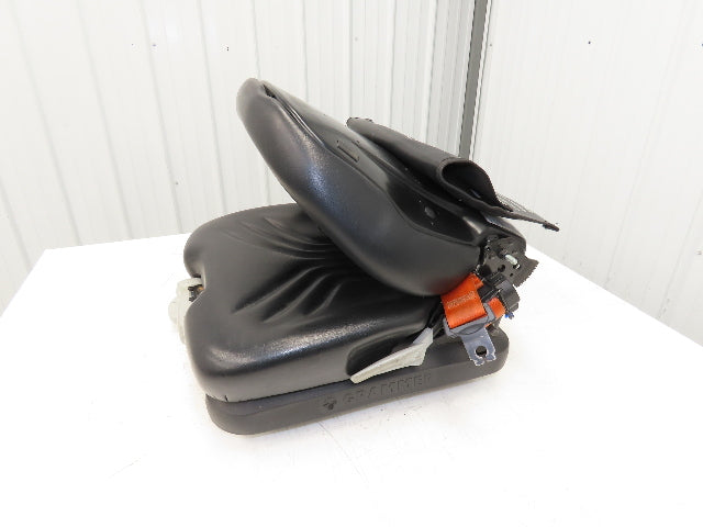 Grammer Forklift Seat Black Vinyl Adjustable Removed From Linde 1114891