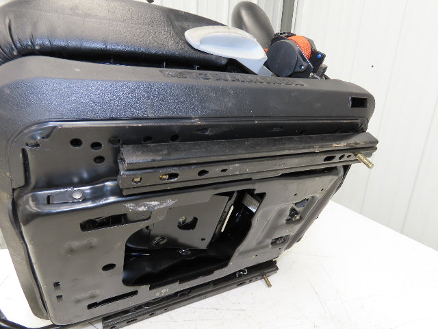 Grammer Forklift Seat Black Vinyl Adjustable Removed From Linde 1114891