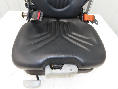 Grammer Forklift Seat Black Vinyl Adjustable Removed From Linde 1114891