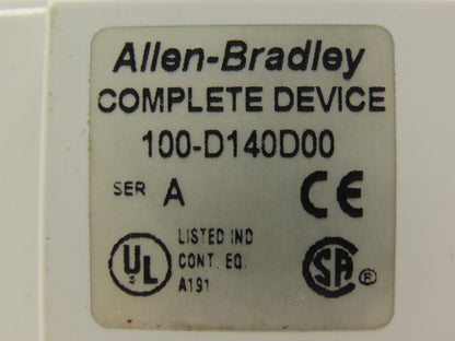Allen Bradley 100D140D00 Motor Starter Contactor 140A 3PH 480VAC 100HP 120V Coil