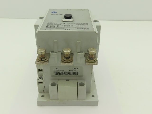 Allen Bradley 100D140D00 Motor Starter Contactor 140A 3PH 480VAC 100HP 120V Coil