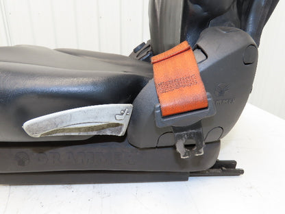 Grammer Forklift Seat Black Vinyl Adjustable Removed From Linde 0015225372