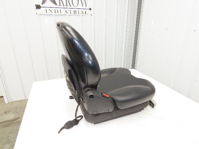 Grammer Forklift Seat Black Vinyl Adjustable Removed From Linde 0015225372