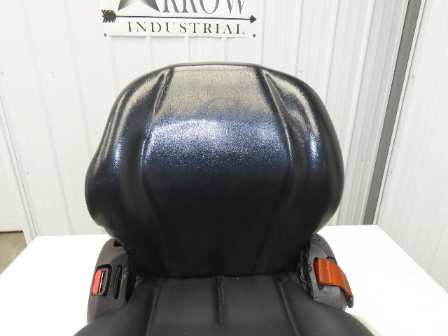 Grammer Forklift Seat Black Vinyl Adjustable Removed From Linde 0015225372