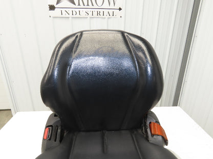 Grammer Forklift Seat Black Vinyl Adjustable Removed From Linde 0015225372