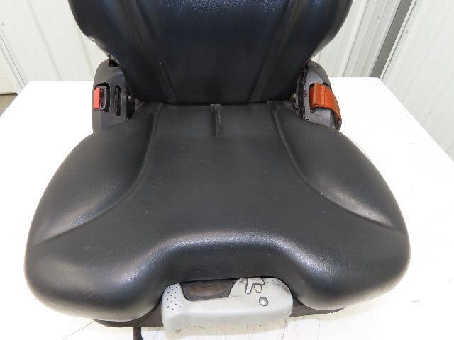 Grammer Forklift Seat Black Vinyl Adjustable Removed From Linde 0015225372